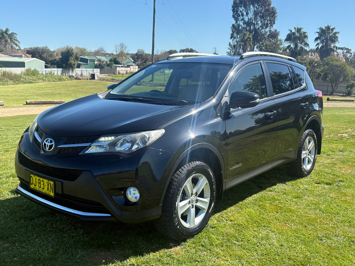 2013 BLACK TOYOTA RAV4 40 SER STATION WAGON