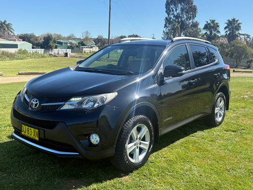 2013 BLACK TOYOTA RAV4 40 SER STATION WAGON