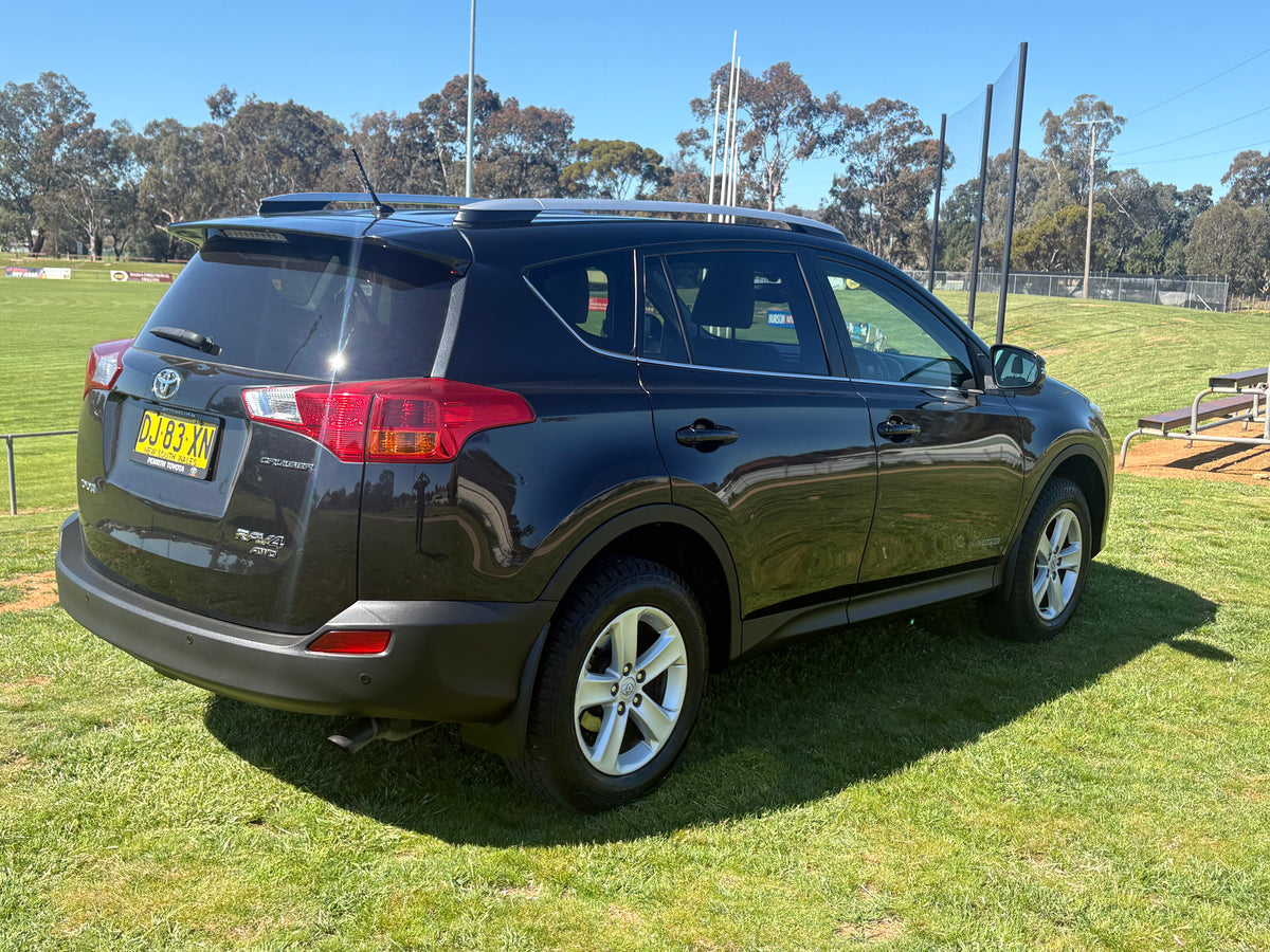2013 BLACK TOYOTA RAV4 40 SER STATION WAGON